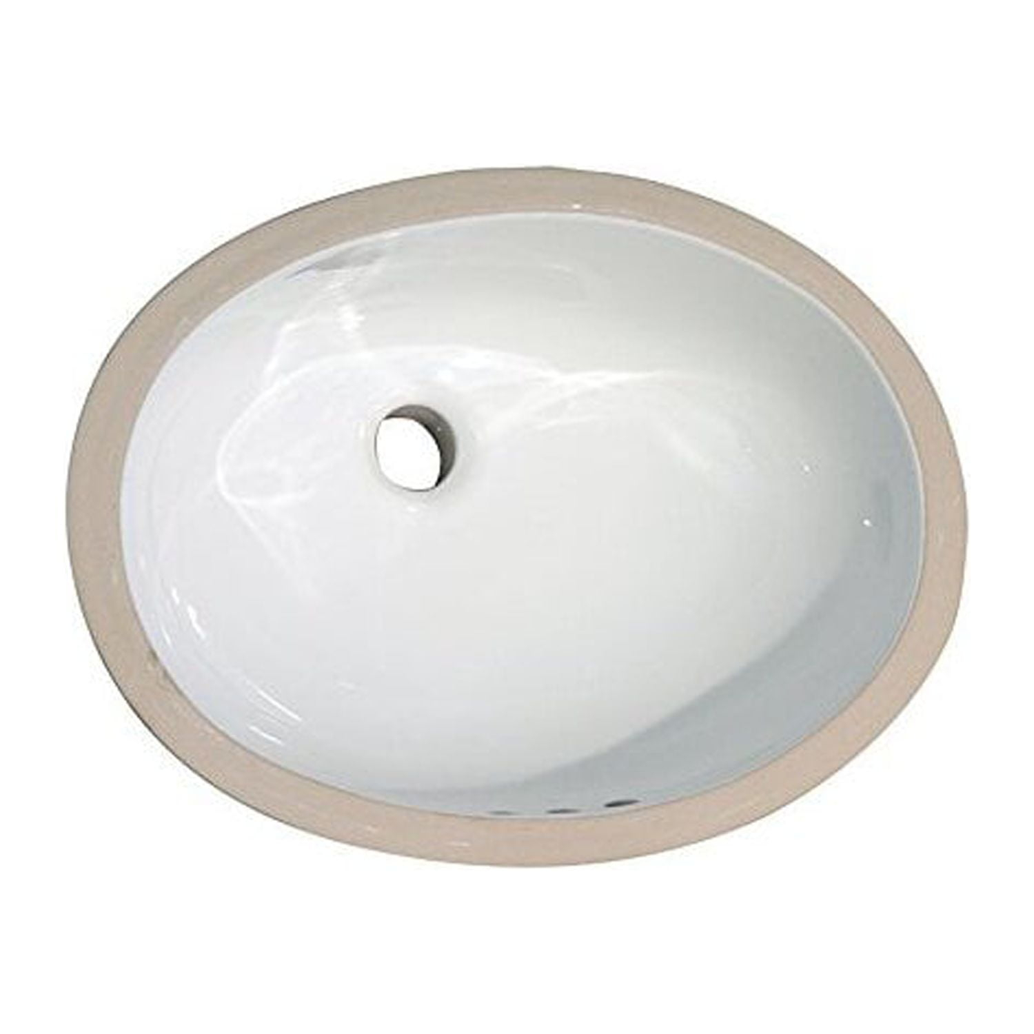 Barclay Rosa 500 16.38'' Vitreous China Oval Bathroom Sink with Overflow