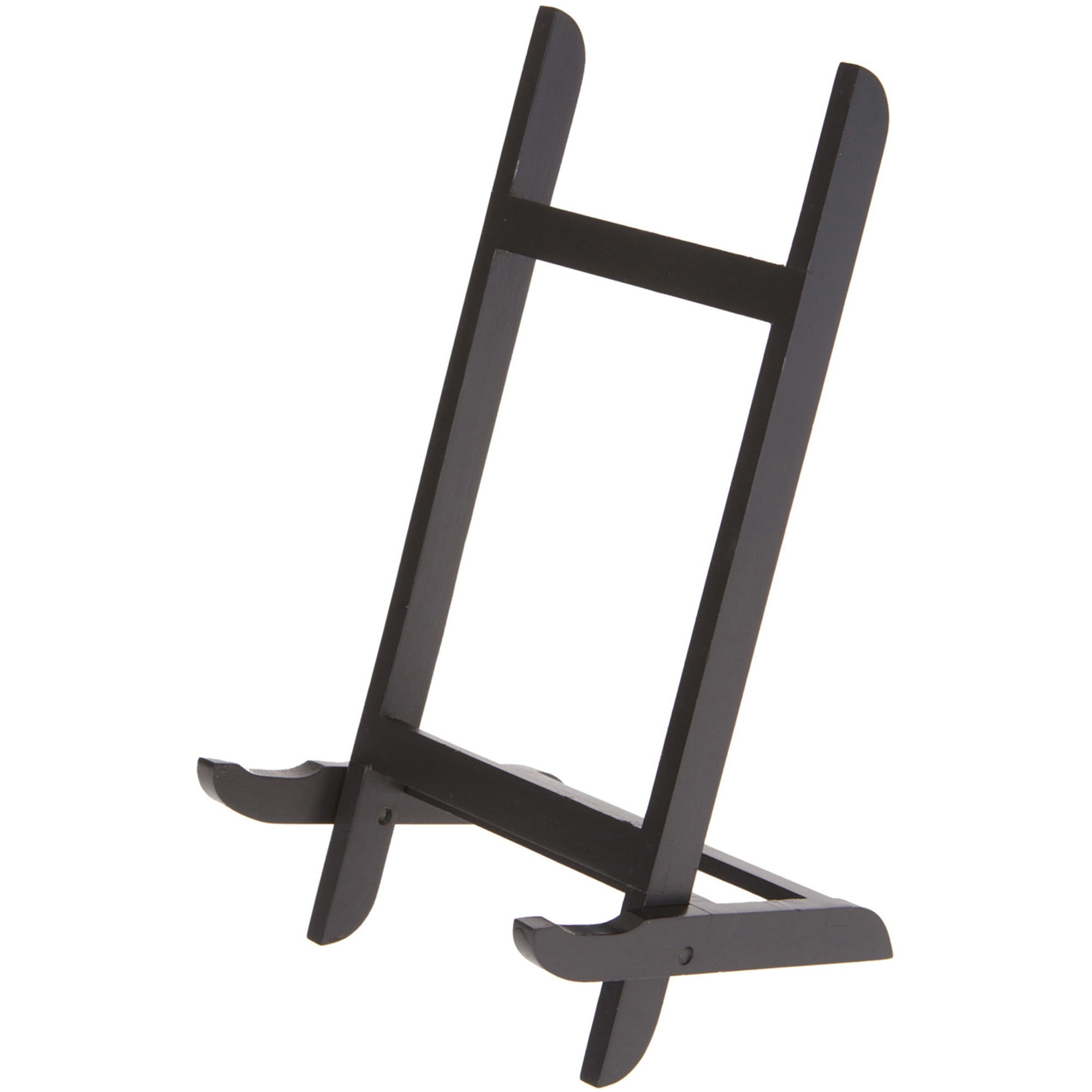 Bard's Folding Black Wood Easel Stand, 11.5" H x 5" W x 5" D, Pack of 2