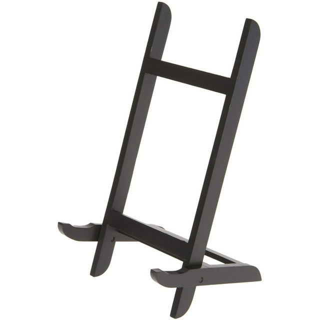 Bard's Folding Black Wood Easel Stand, 11.5" H x 5" W x 5" D, Pack of 2