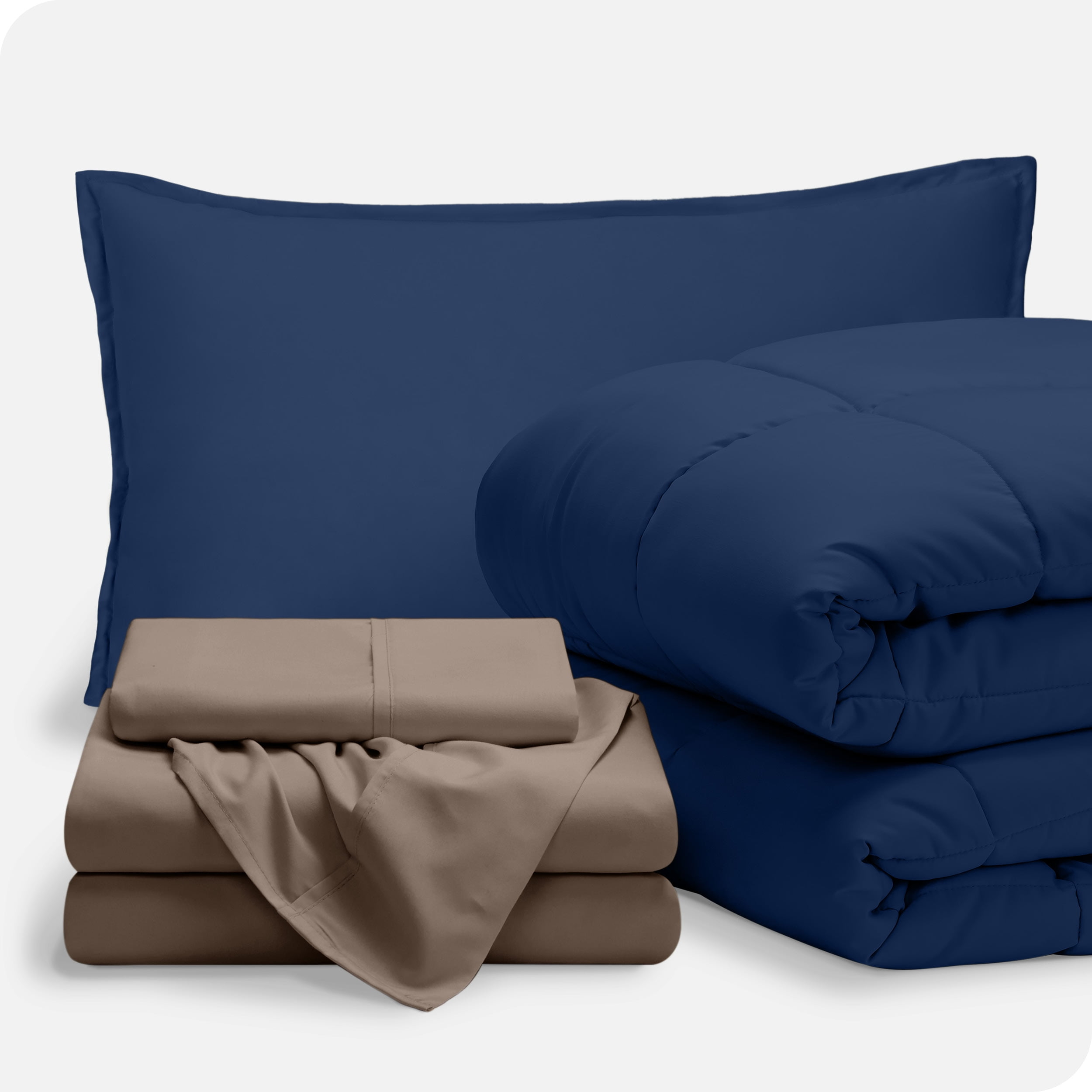 Bare Home 1800 Premium Microfiber Bed-In-A-Bag