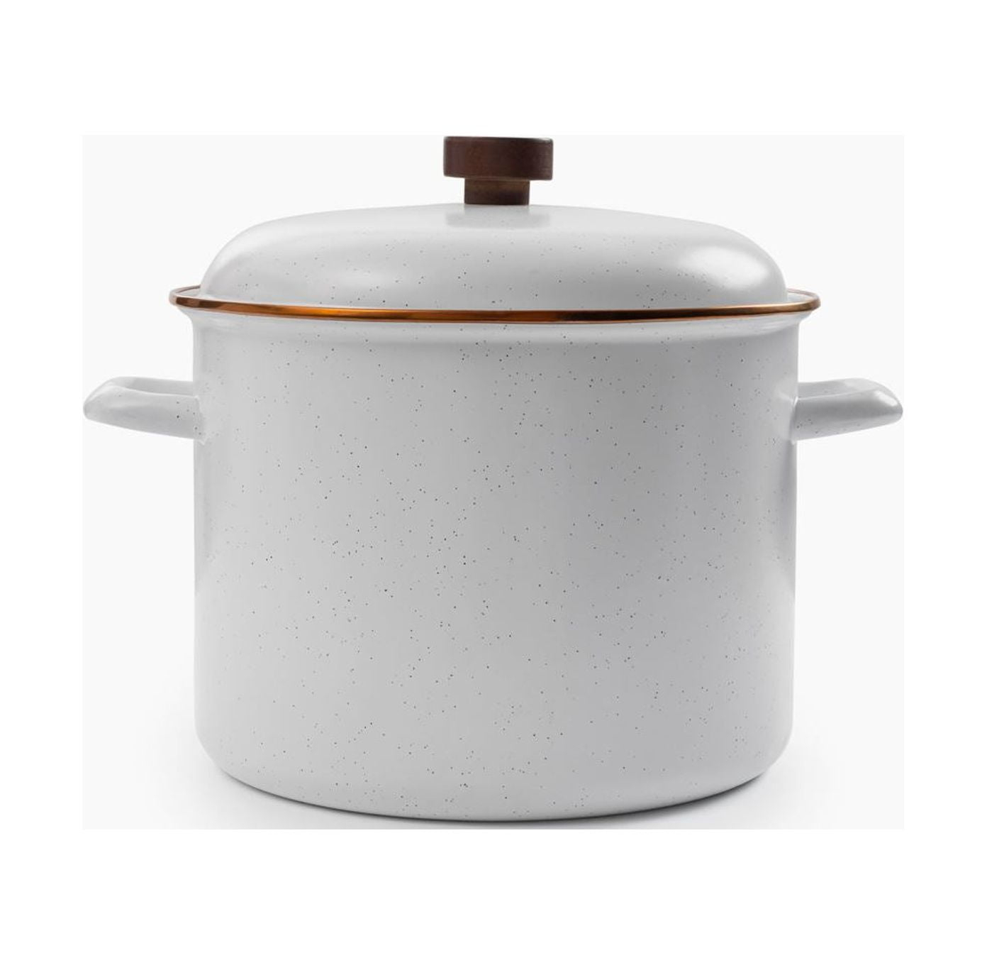 Barebones Enamel Stock Pot, Eggshell, 960 Ounces