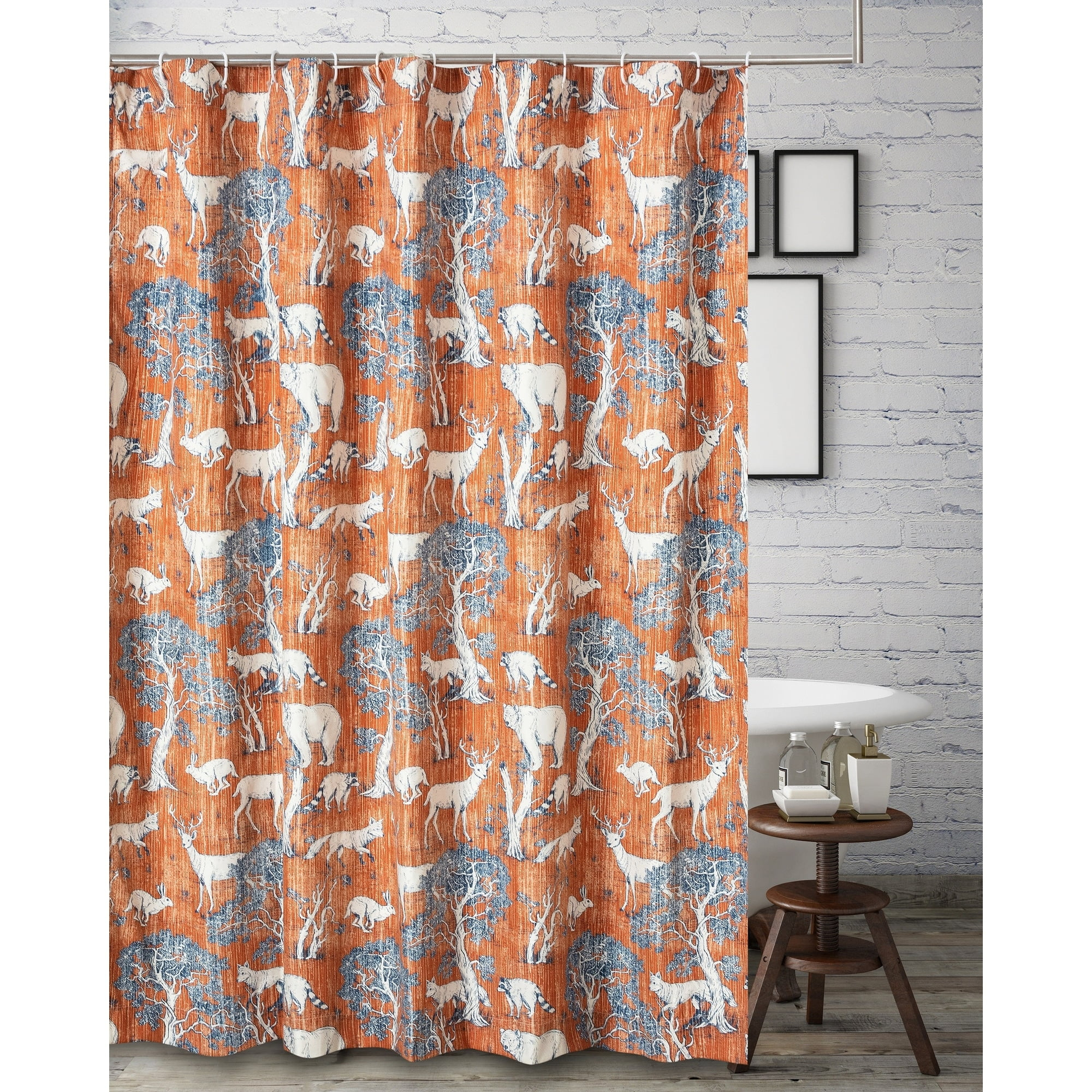 Barefoot Bungalow  Menagerie Shower Curtain