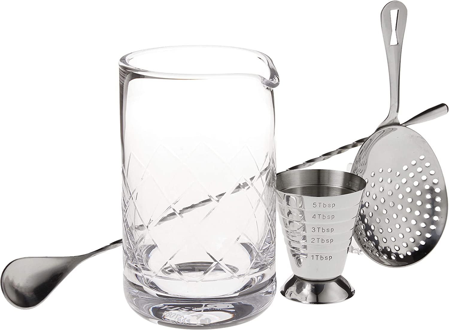 Barfly 4 Piece Classic Cocktail Stirring Set, Stainless Steel