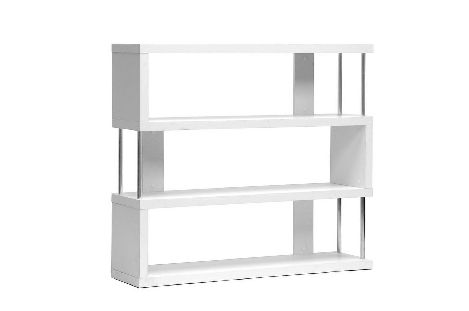 Barnes 3 Shelf Bookcase in White