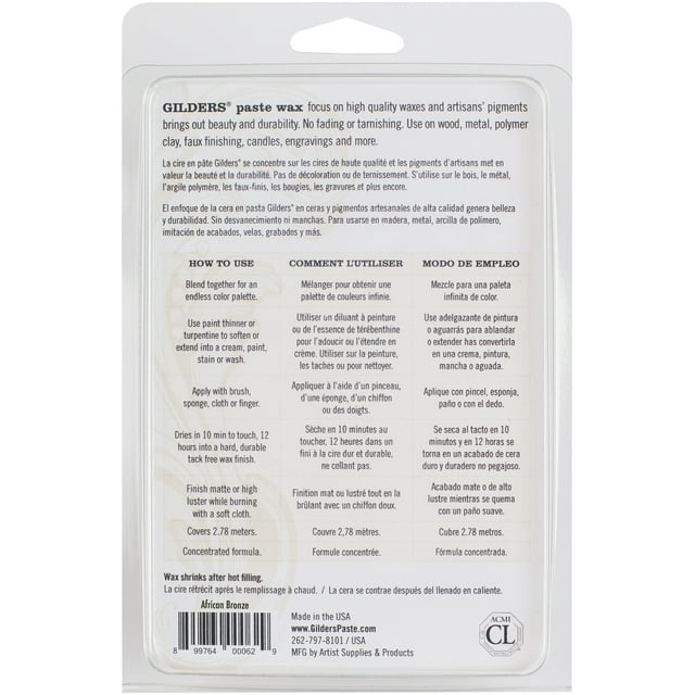 Baroque Art Gilders Paste 1oz-African Bronze