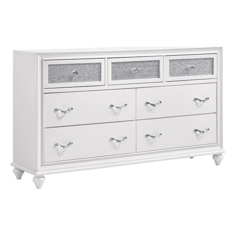 Barzini 7-drawer Dresser White