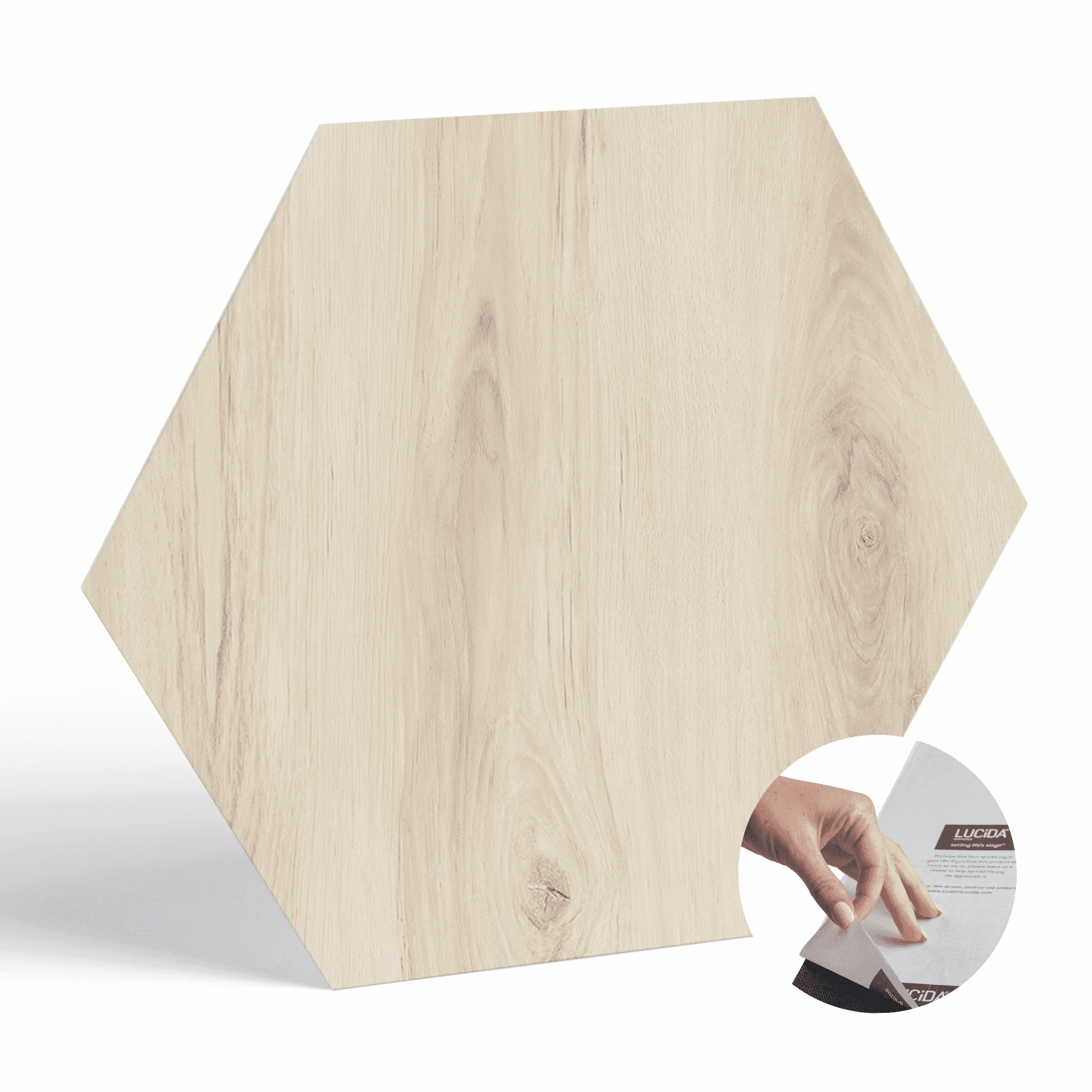 BaseCore Hex Pistachio 12 MIL x 5.75 in. W Waterproof Peel and Stick Vinyl Plank Flooring (21.5sqft/case)
