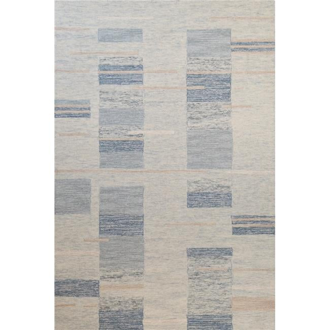 Maklaine Transitional Wool Area Rug Blue Finish - 8'6" X 11'6"