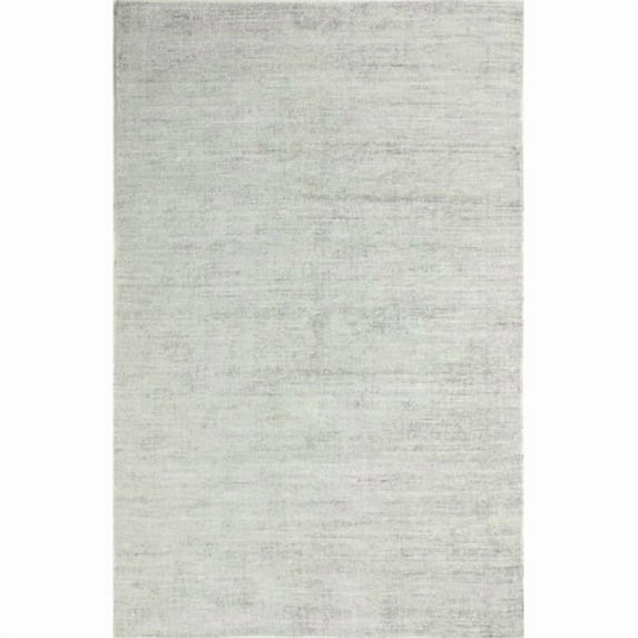 Handcrafted Loomed Viscose 5' x 8' Area Rug in Subtle Gray