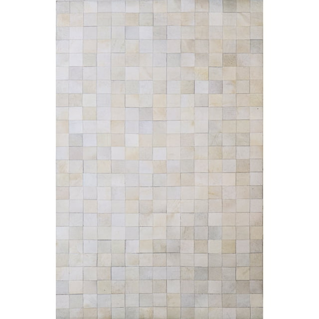 Bashian H112-CA-8X10-H44 8 x 10 ft. Santa Fe Contemporary Leather Hand Stitched Area Rug, Camel