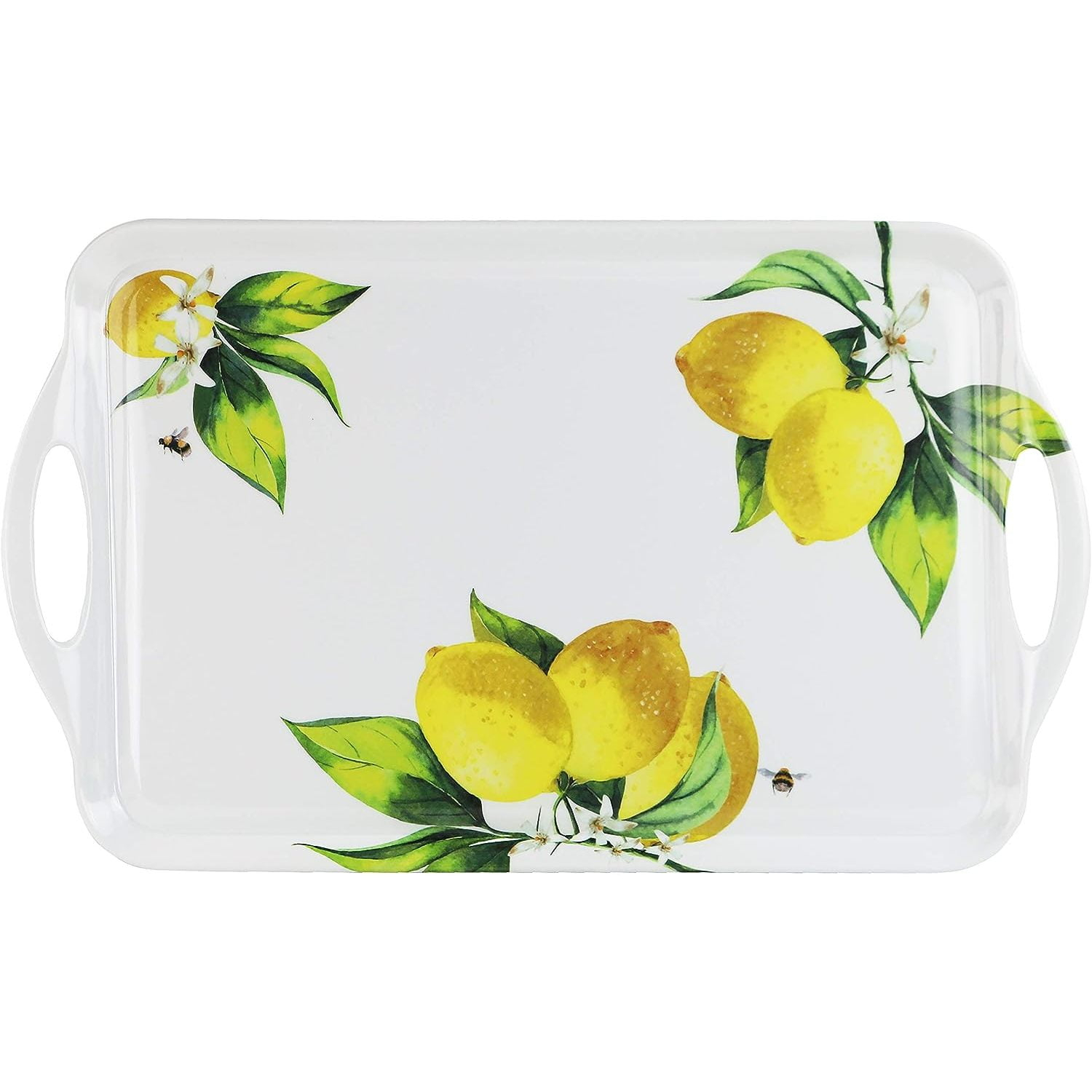 Reston Lloyd Multi-Purpose 18" Rectangle Melamine Plastic Handled Tray