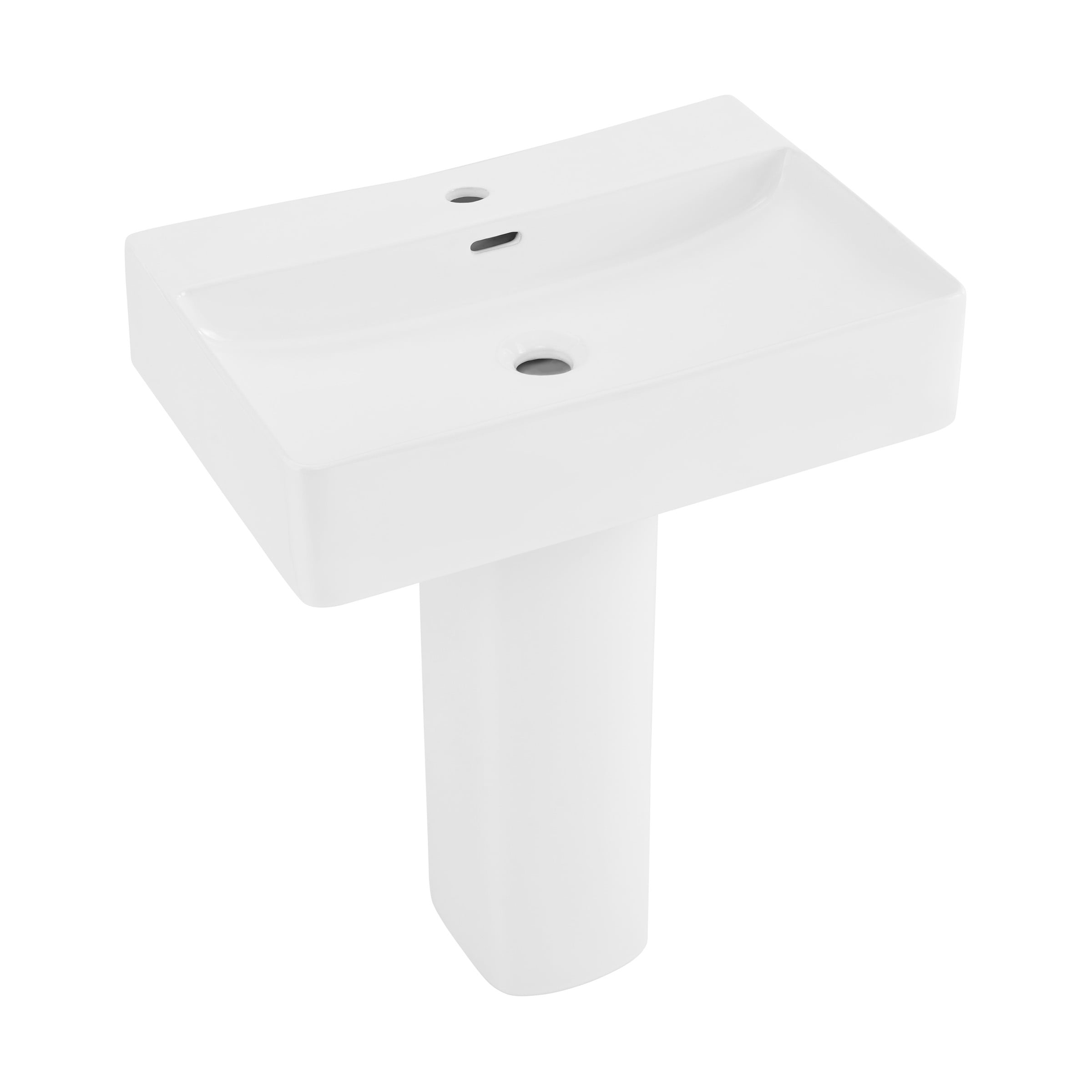 Bastille Square Two-Piece Pedestal Sink