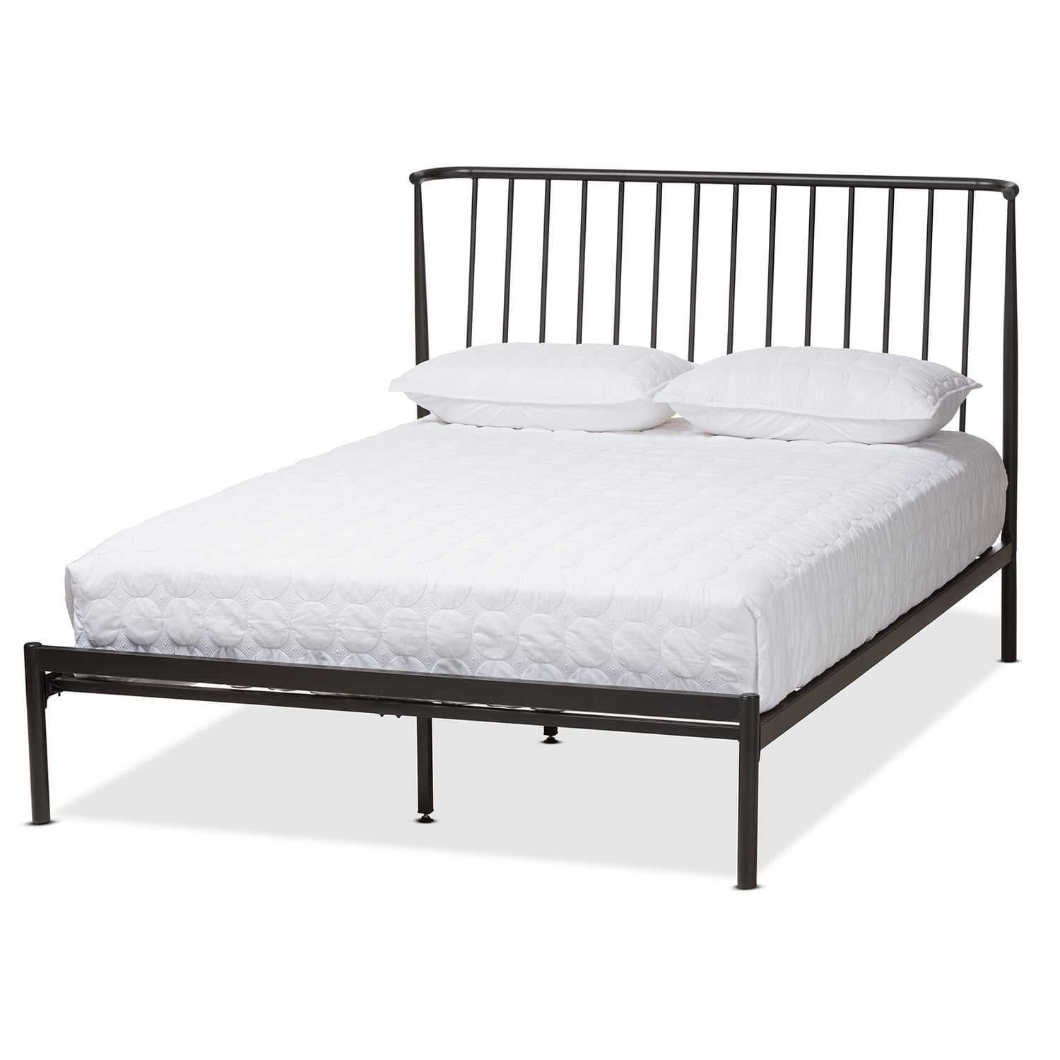 Baxton Studio Black Bronze Finished Metal Queen Size Platform Bed