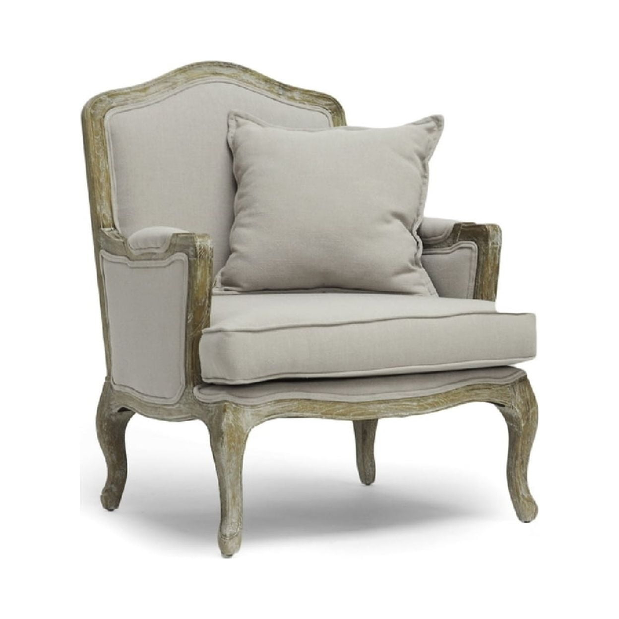 Baxton Studio Constanza Classic Antiqued French Accent Chair