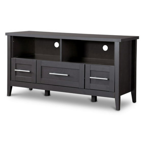 Baxton Studio Espresso TV StandThree Drawers