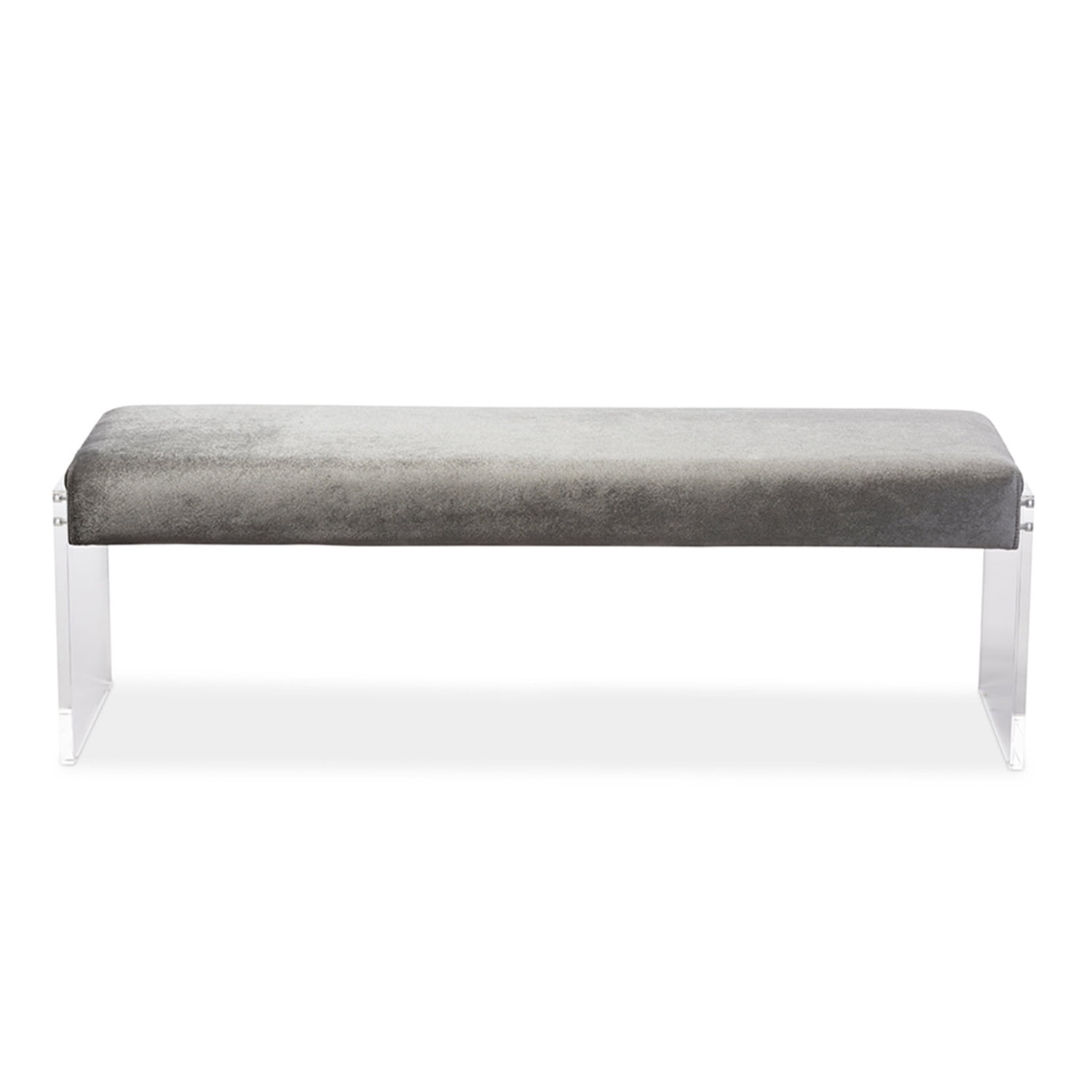 Polyester Blend Upholstered Bench