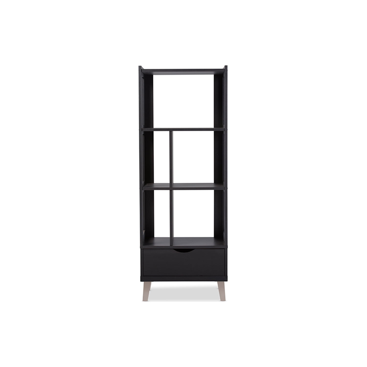 Baxton Studio Kalien Bookcase in Espresso