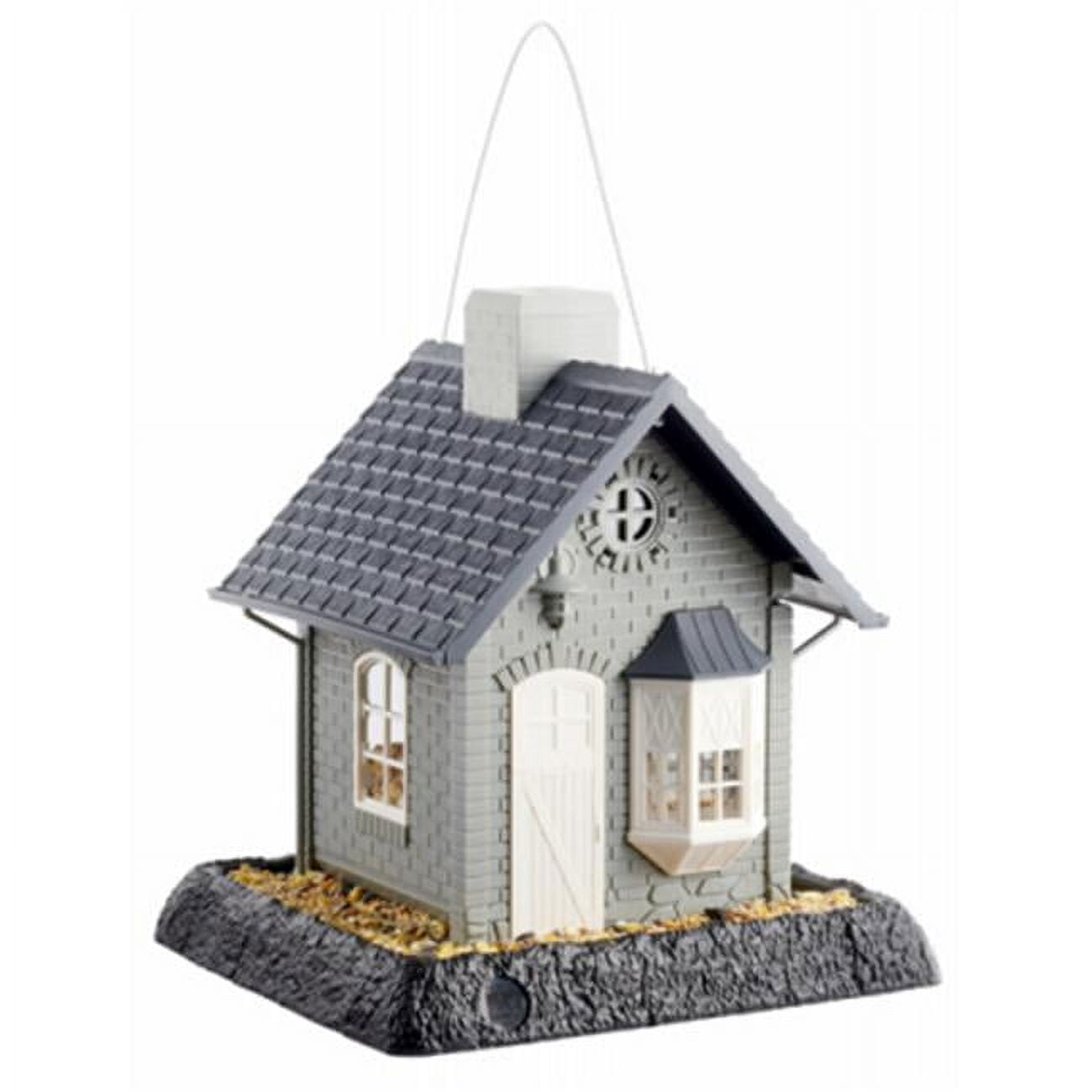 North States Village Wild Bird 5 lb Plastic Hopper Bird Feeder 4 ports Model No 9282