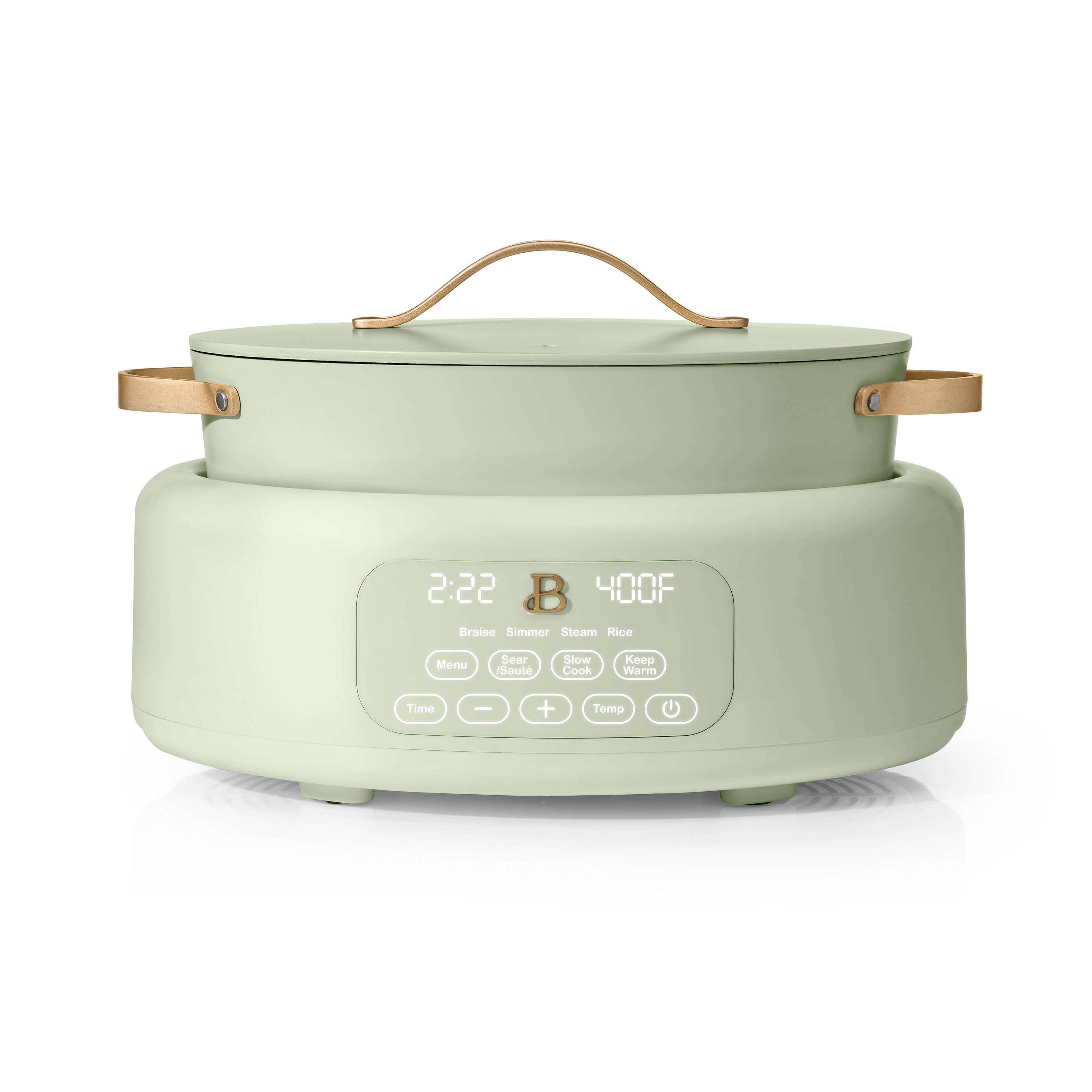 Beautiful 10 in 1, 6 Qt Electric Multi-Cooker, Sage Green by Drew Barrymore