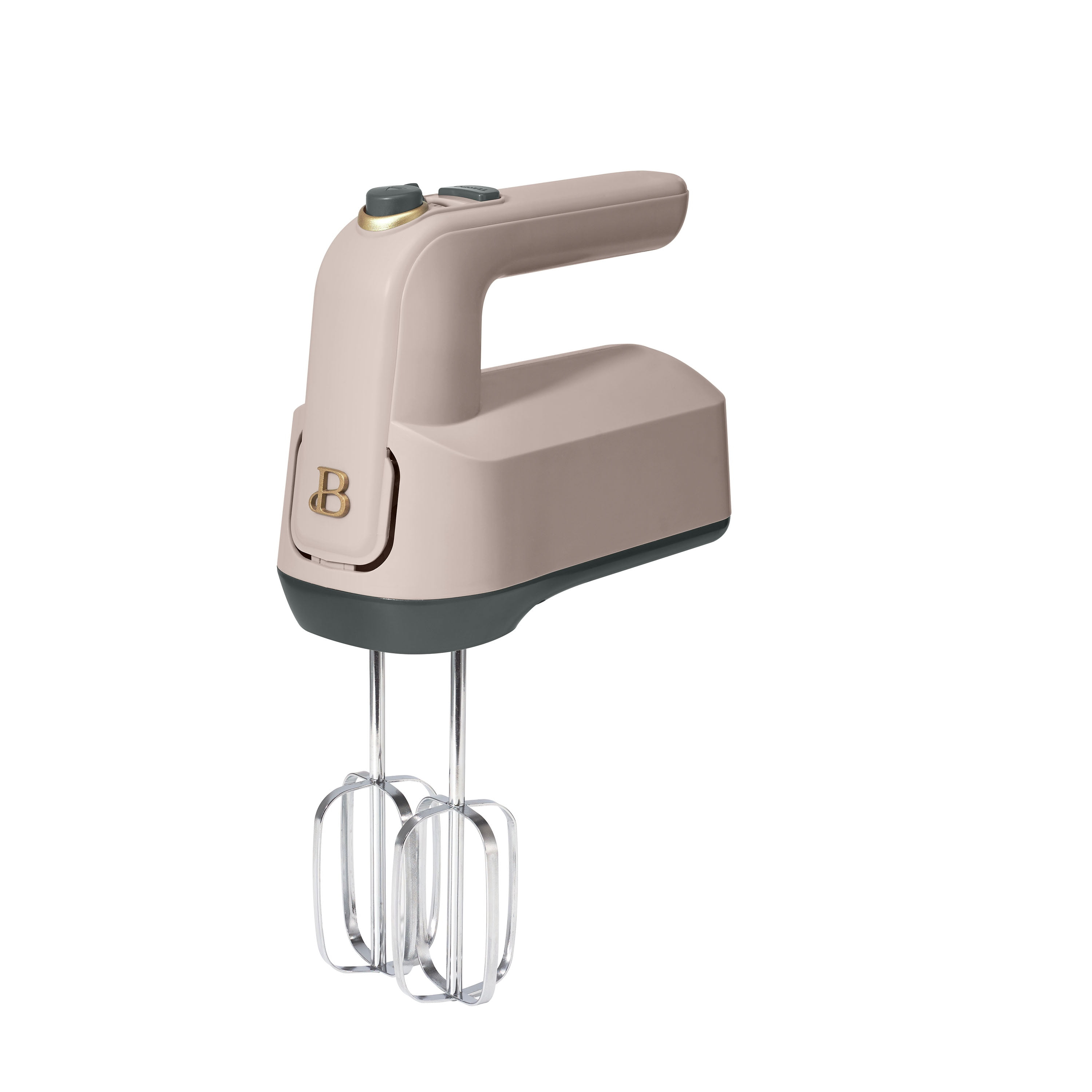 Beautiful 6-Speed Electric Hand Mixer, Porcini Taupe by Drew Barrymore