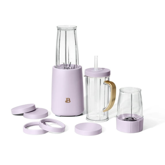 Beautiful Personal Blender Set with 12 Pieces, 240 W, Lavender by Drew Barrymore