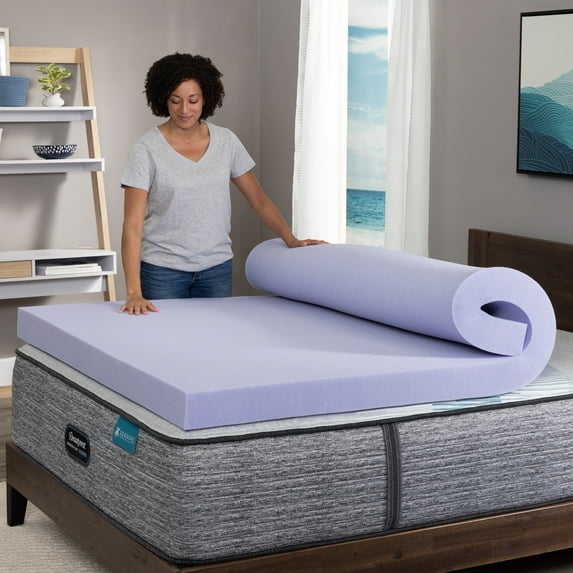 Beautyrest 3" Aloe Gel Bead Pressure Relieving Memory Foam Mattress Topper, Twin-XL