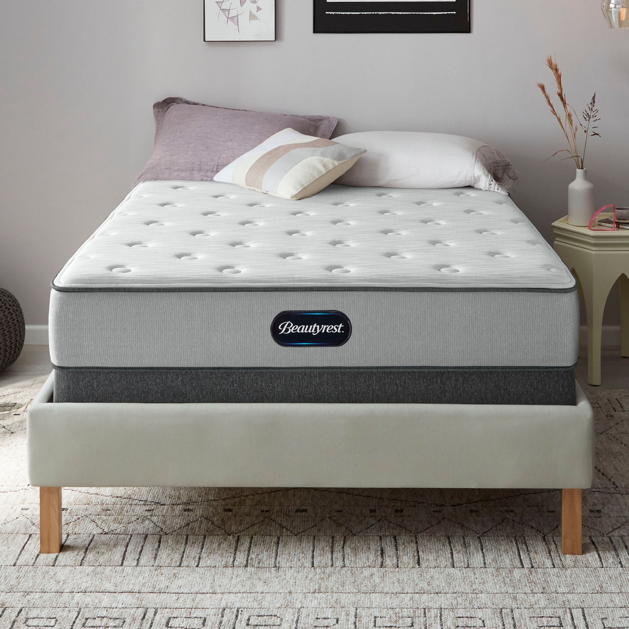 Beautyrest BR800 12" Medium Queen Innerspring Mattress; Fiberglass-Free