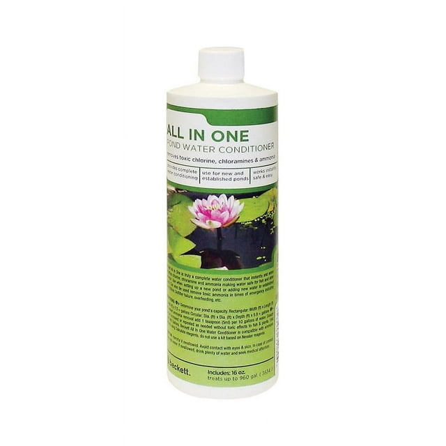 Beckett Chlorine, Chloramine and Ammonia Remover Water Treatment, Heavy Metal Neutralizer For Ponds, Water Gardens, 16 oz