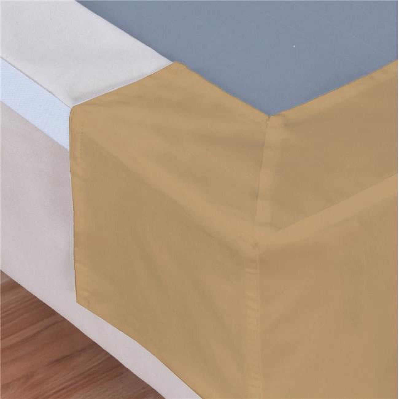 Bed Maker's Ruffled Wraparound Bed Skirt, Twin, Mocha