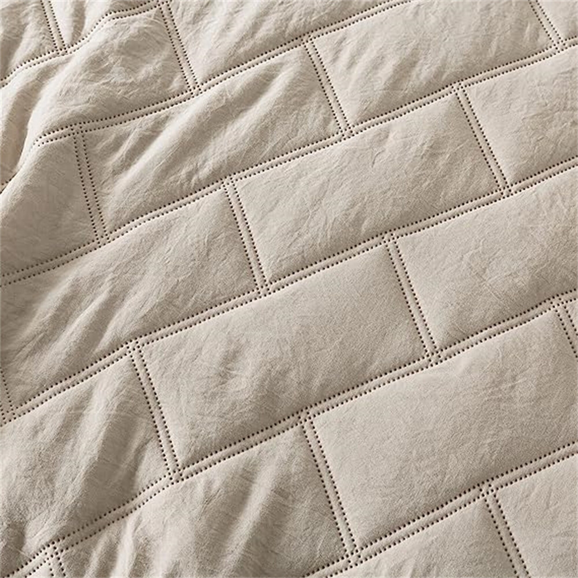 Bedcover bedding set Beige - 3 Piece - Queen