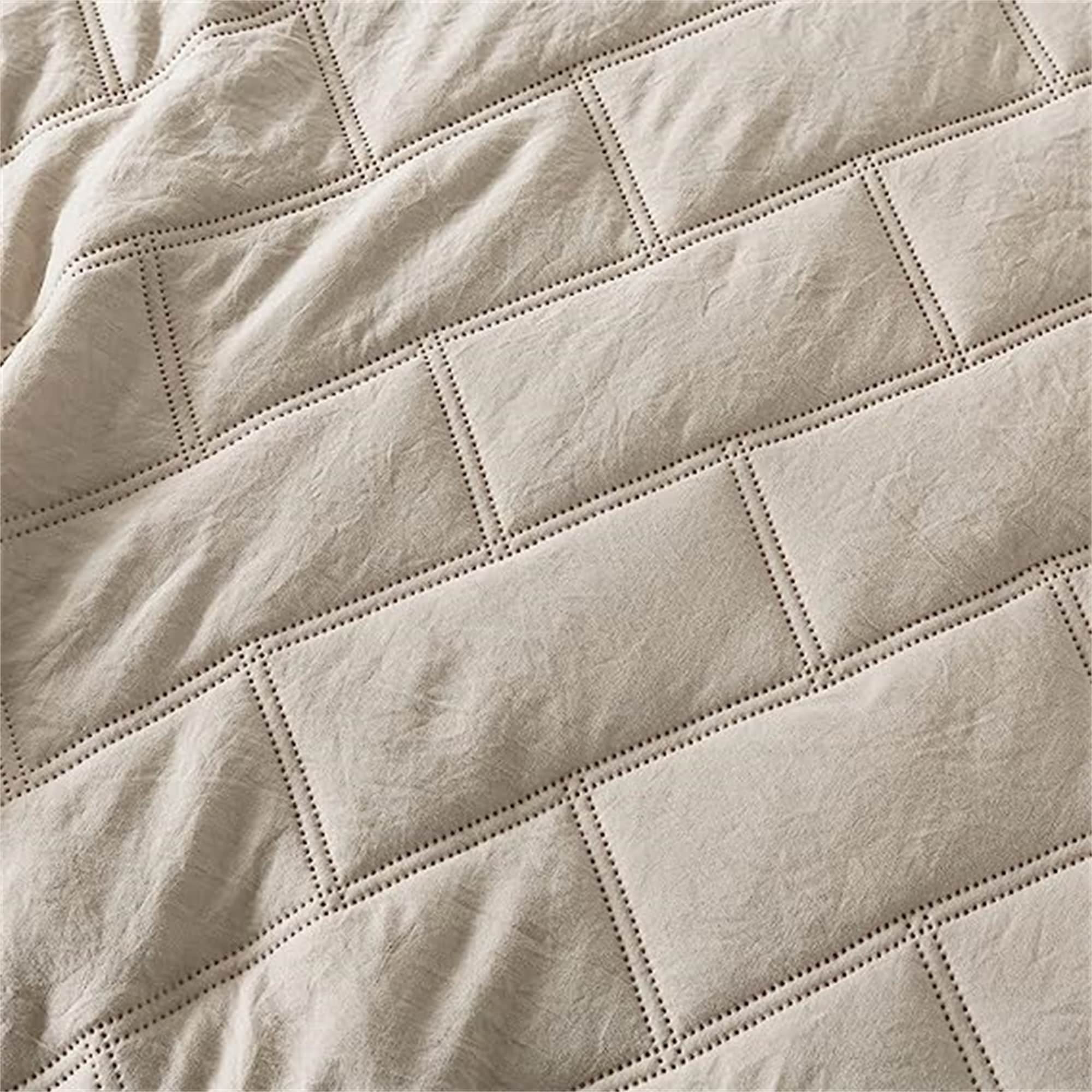 Bedcover bedding set Beige - 3 Piece - Queen