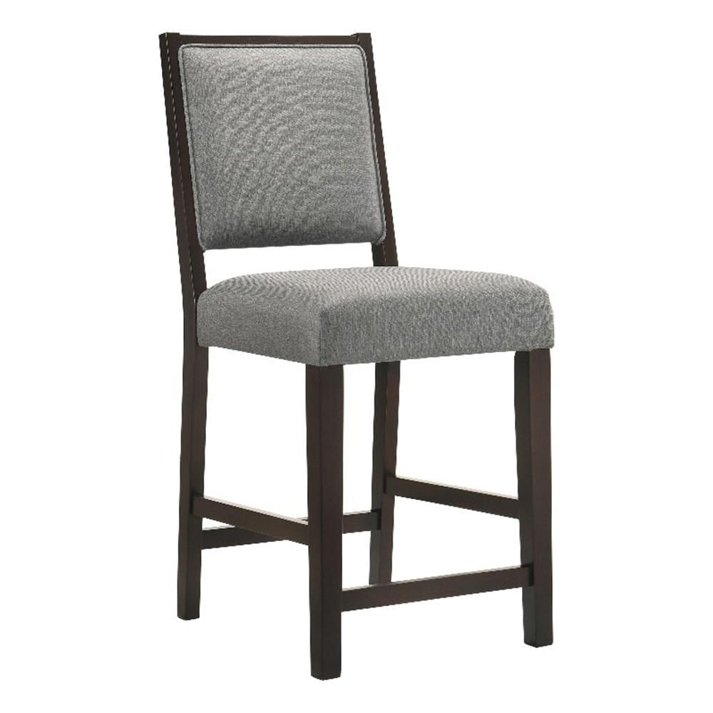 Coaster Upholstered Fabric Counter Height Stools in Gray