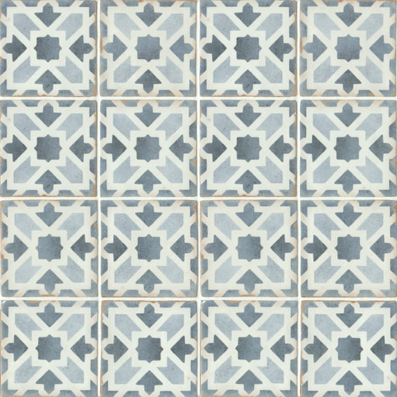 Casablanca 5" x 5" Ceramic Patterned Floor Use Tile
