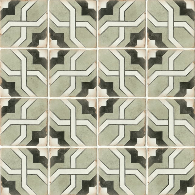Casablanca 5" x 5" Ceramic Patterned Floor Use Tile