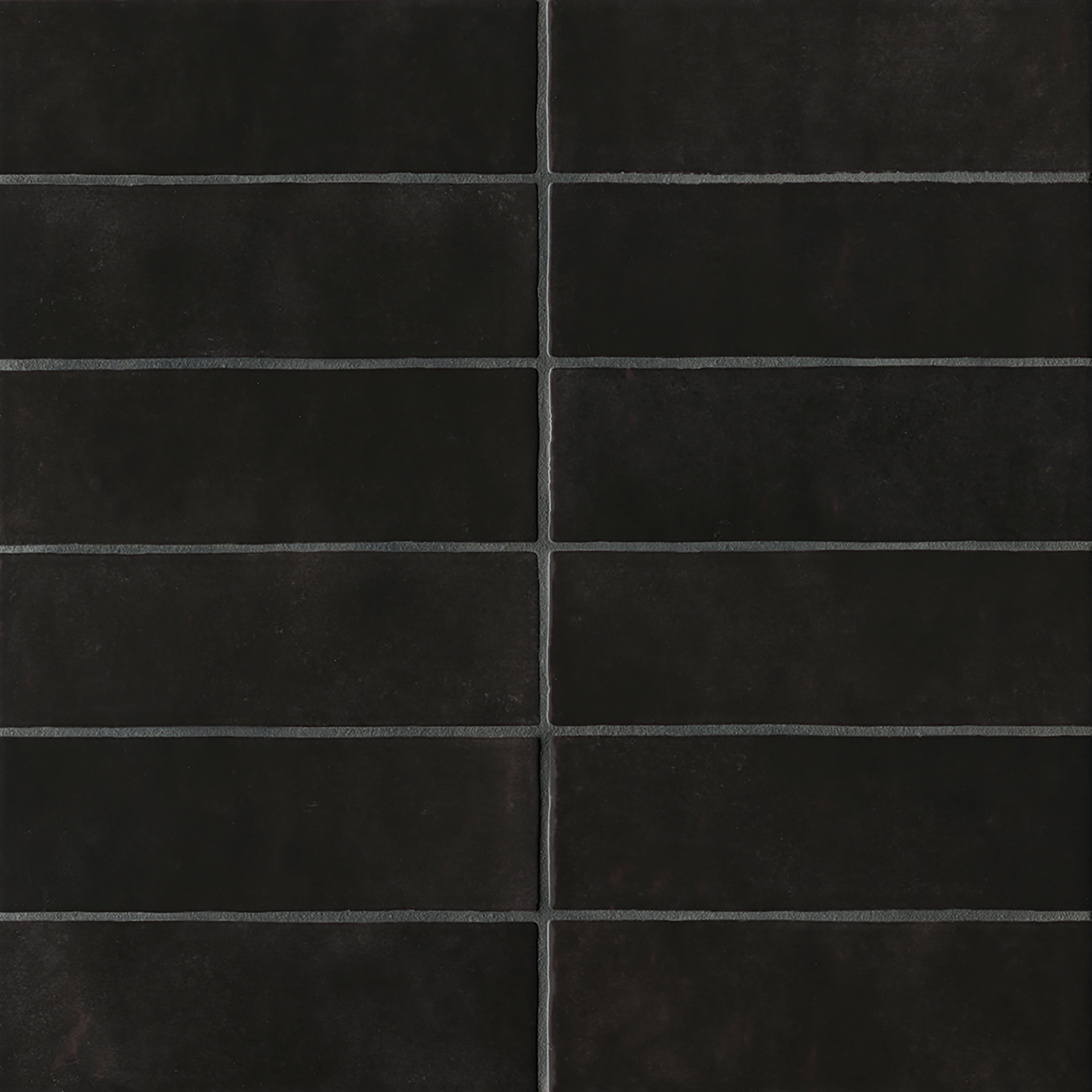Bedrosians Cloe Rectangle Gloss Ceramic Tile 3 x 8, Black (10.64 sq. ft./Case)