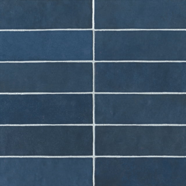 Bedrosians Cloe Rectangle Gloss Ceramic Tile 3 x 8, Blue (10.64 sq. ft./Case)