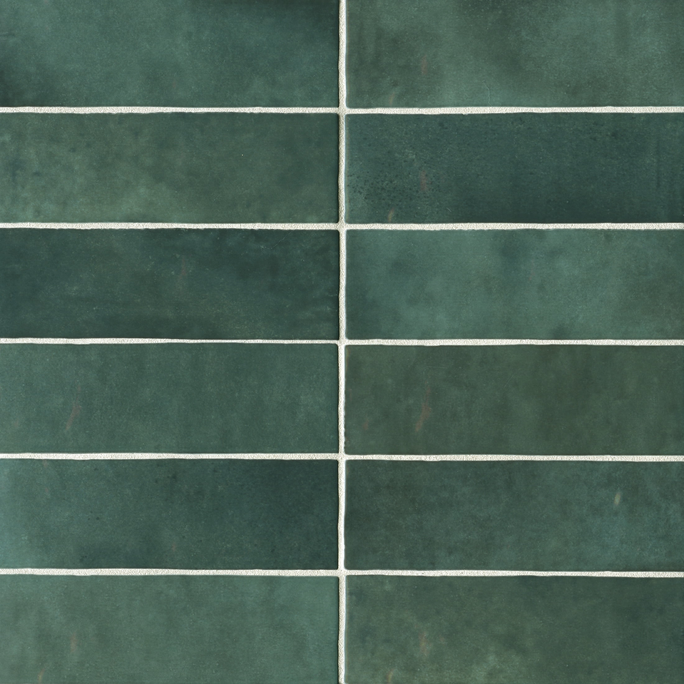Bedrosians Cloe Rectangle Gloss Ceramic Tile 3 x 8, Green (10.64 sq. ft./Case)