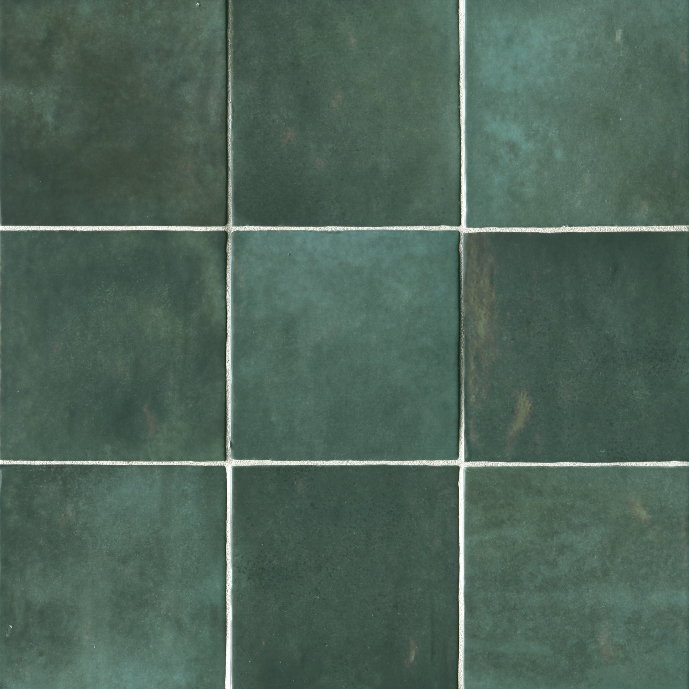 Bedrosians Cloe Square Gloss Ceramic Tile 5 x 5, Green (10.83 sq. ft./Case)
