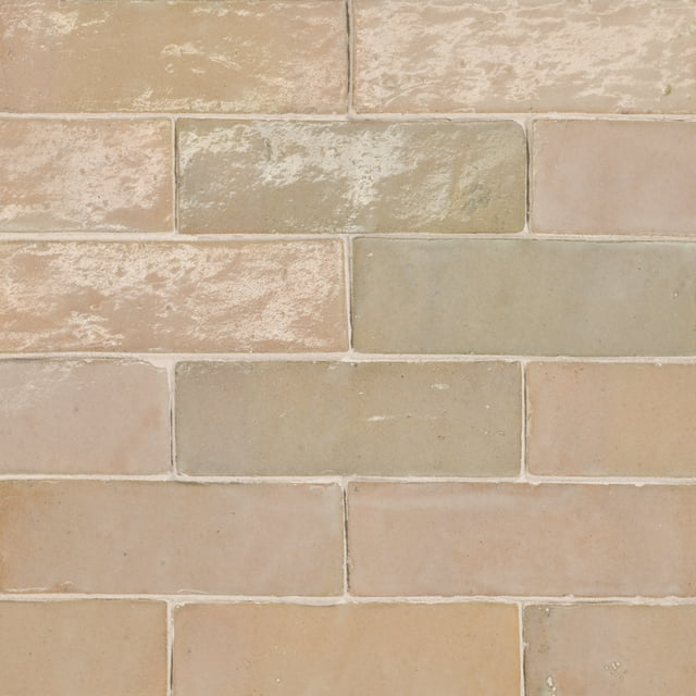 Zagora 2" x 6" Glossy Zellige Field Tile