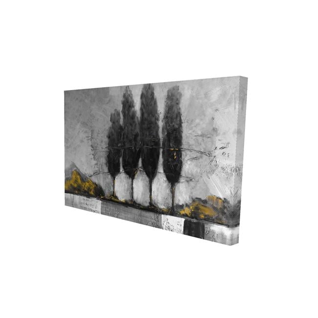 Begin Home Decor 2080-1218-LA78-1 12 x 18 in. Industrial Lanscape with Trees-Print on Canvas