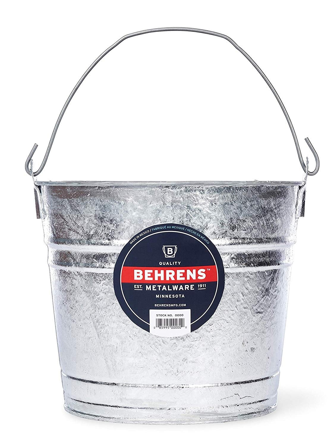 Behrens Metal Pail Galvanized 10 Qt