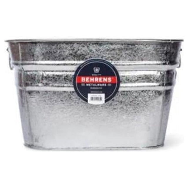 Behrens Manufacturing 17301 12 gal Hot Dipped Zinc Steel Square Tub