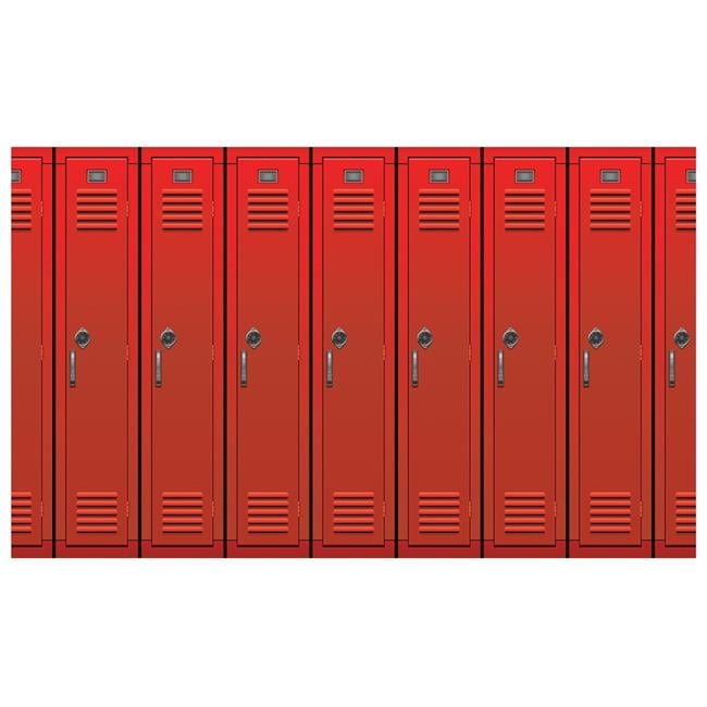 Beistle Lockers Backdrop, 4' x 30', (1/Pkg) Multicolored