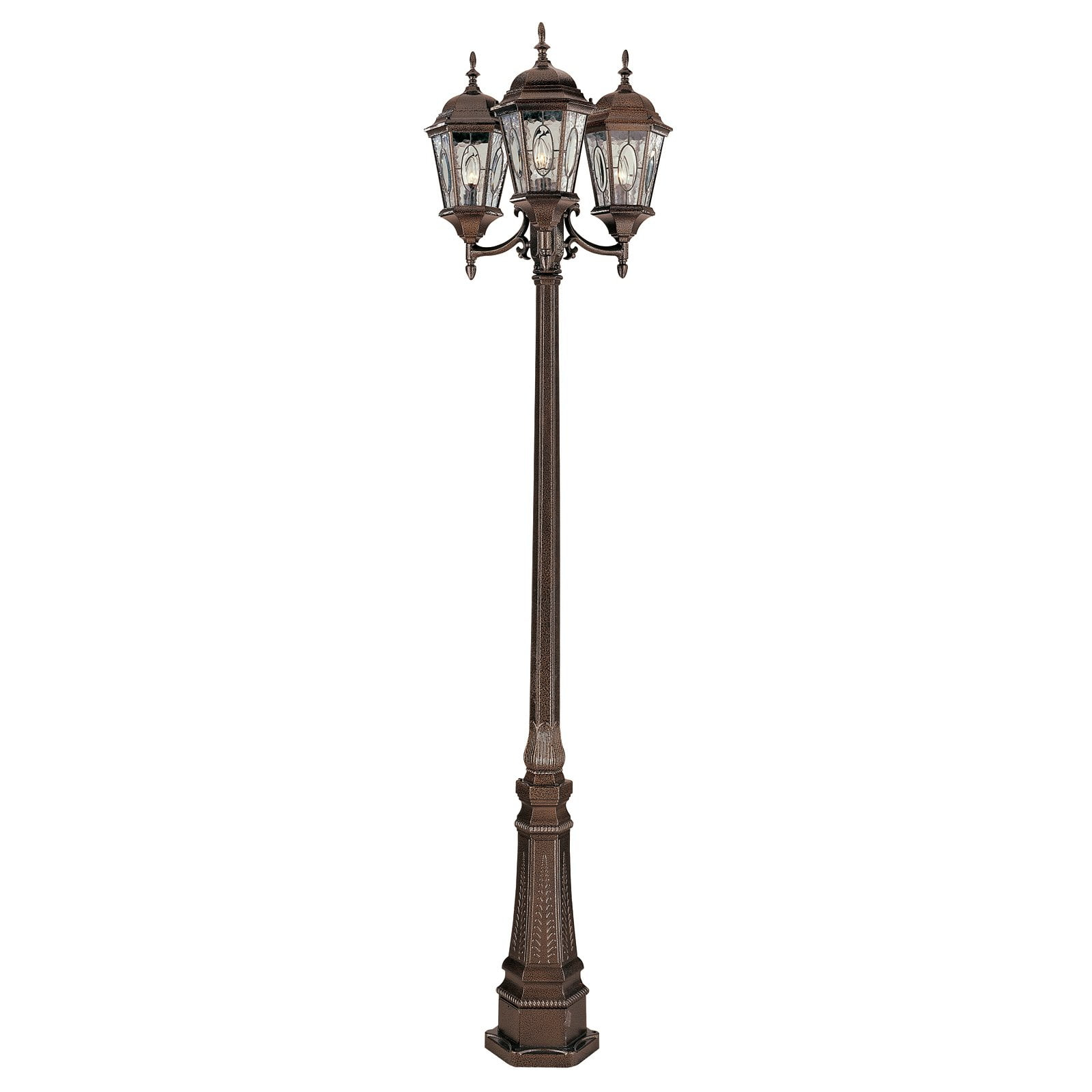 Trans Globe Lighting 4719 Three Light Up Lighting Outdoor Post Light From The Outdoor