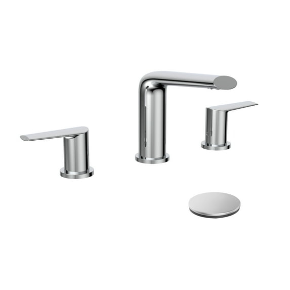 Belanger OPA79CCP Two-Handle Widespread Bathroom Faucet with Drain Assembly, Polished Chrome