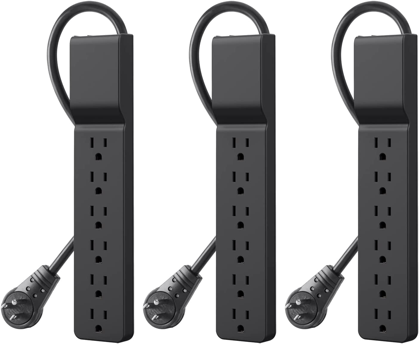 Belkin BE106000-04-BLK 6-Outlet Home/Office Surge Protector 4 ft Cord - Black