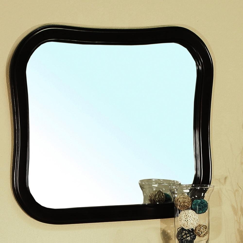 Bellaterra Home Solid wood frame mirror-black