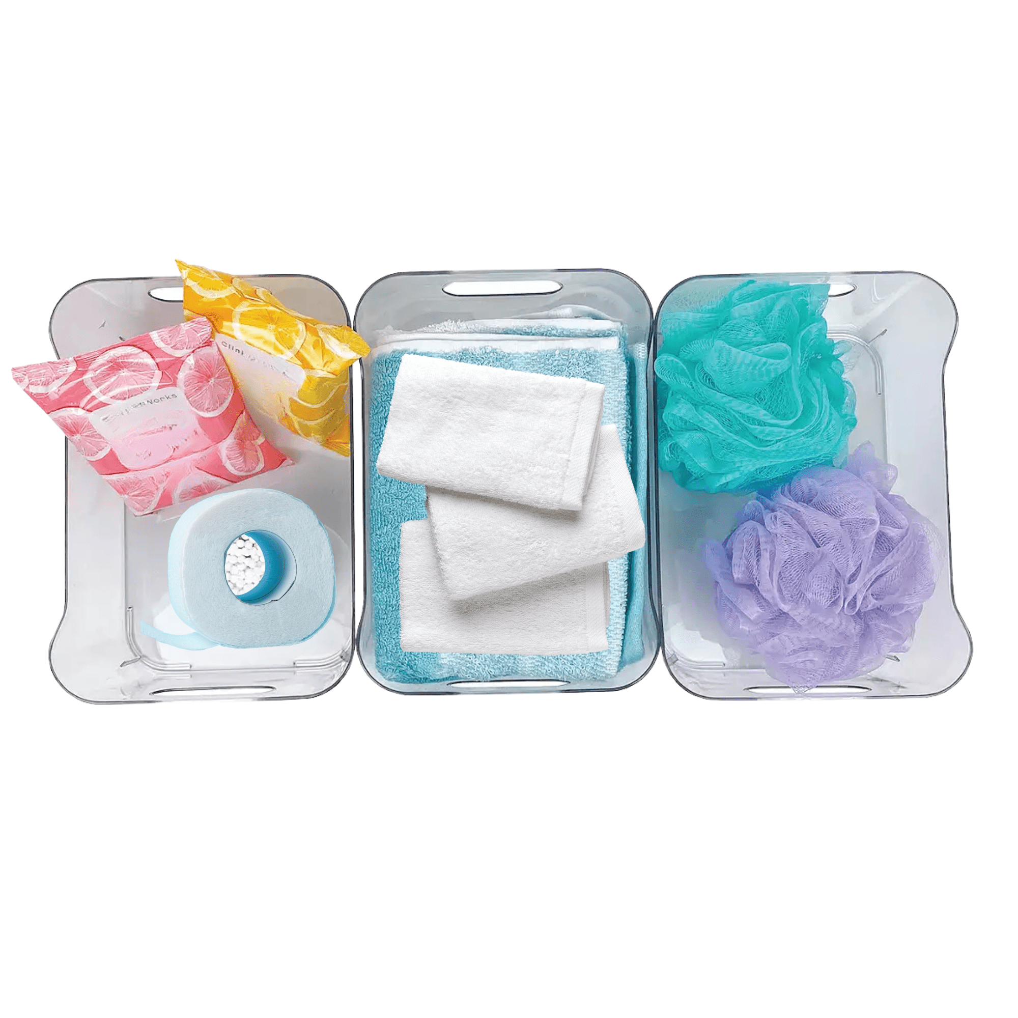 Maison 3-pc. Clear Plastic Organizer and Storage Bin Set