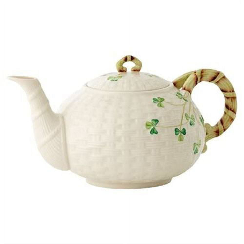 Belleek Shamrock Teapot