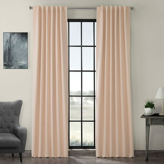 Bellini Peach Blackout Room Darkening Curtain (1 Panel), Bellini Peach, 50W X 120L